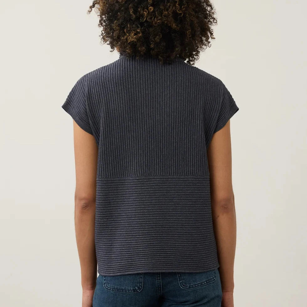 FDJ Ottoman Cap Sleeve Sweater