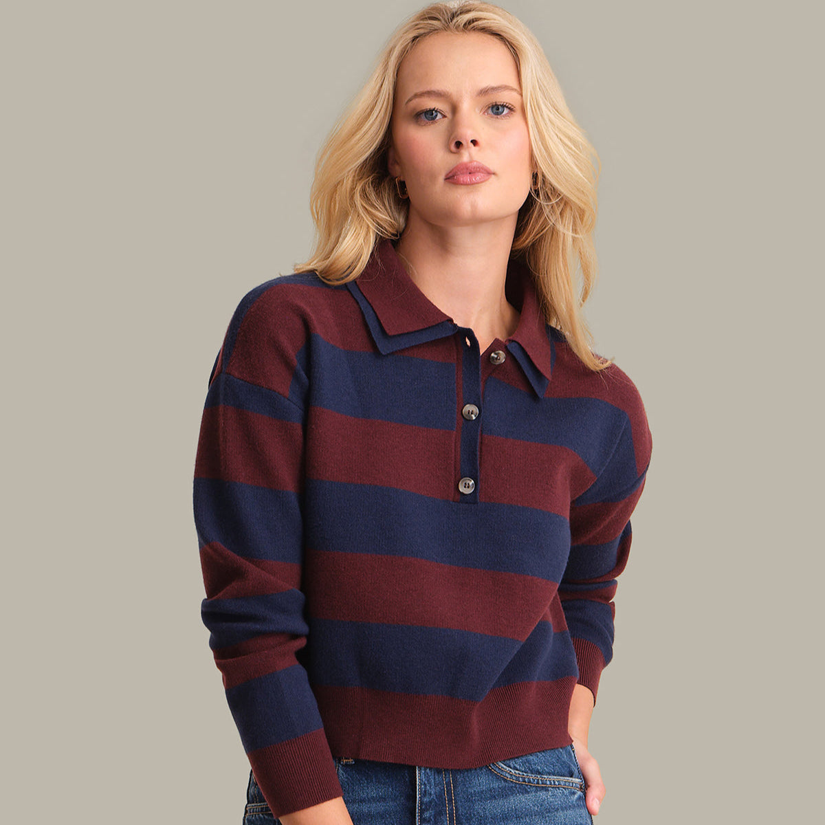 525 - LENNON Rugby Striped Pullover