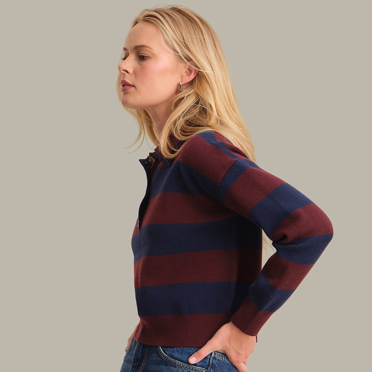 525 - LENNON Rugby Striped Pullover