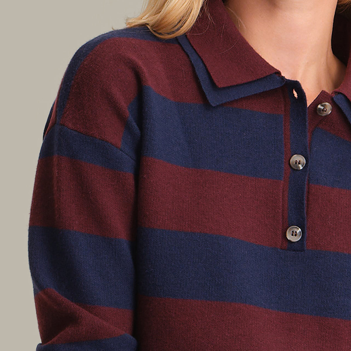 525 - LENNON Rugby Striped Pullover