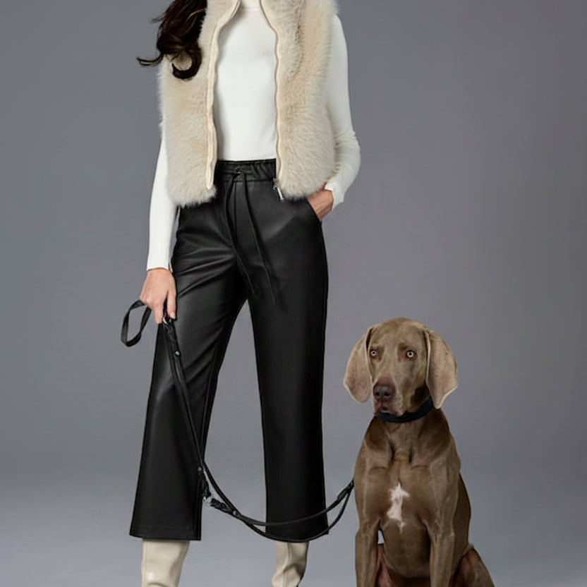 ROBELL Kati Faux Leather Crop