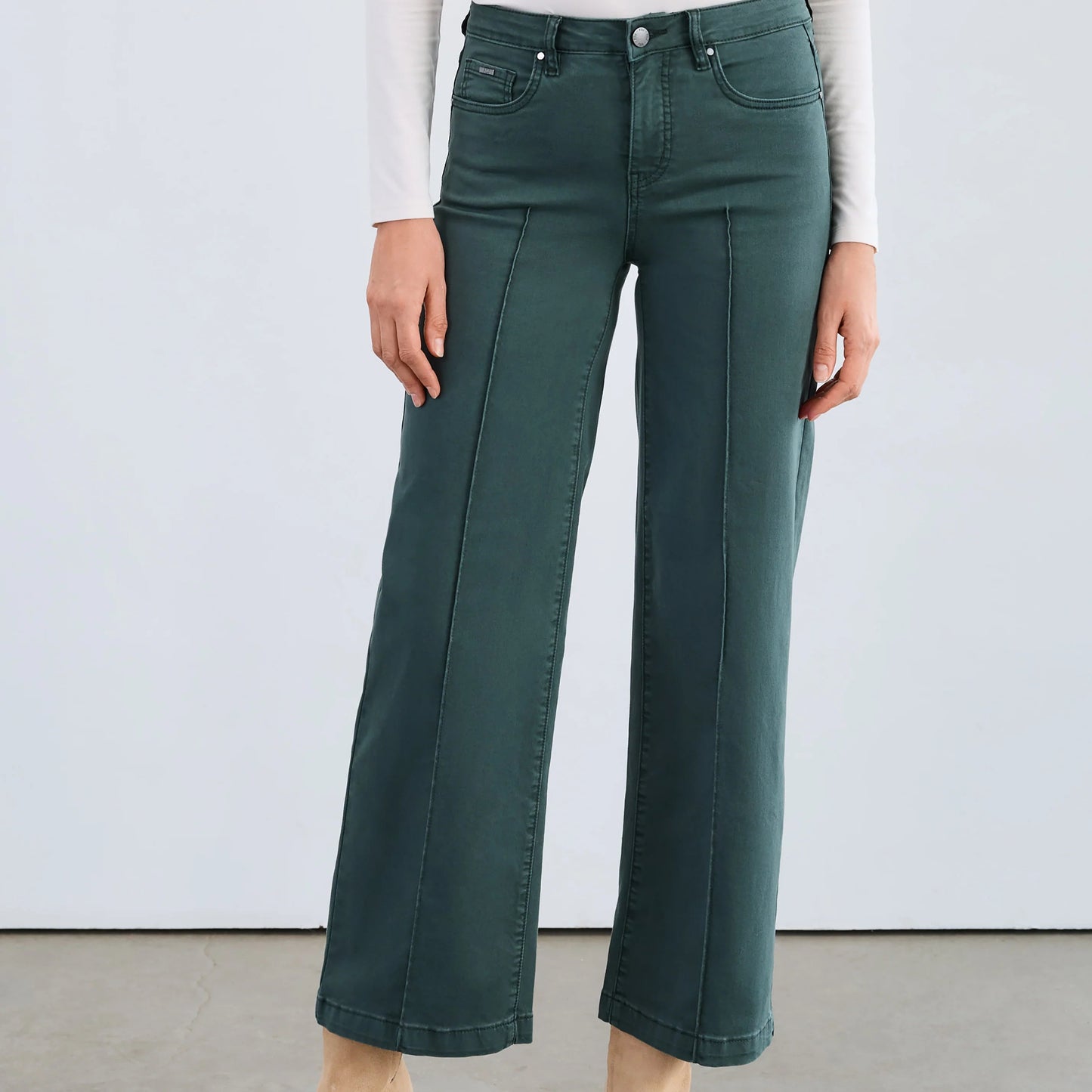 FDJ - Olivia Wide Leg Denim - Spruce