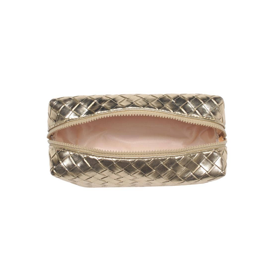 Urban Expressions - Weave & Wander Cosmetic Pouch: Gold