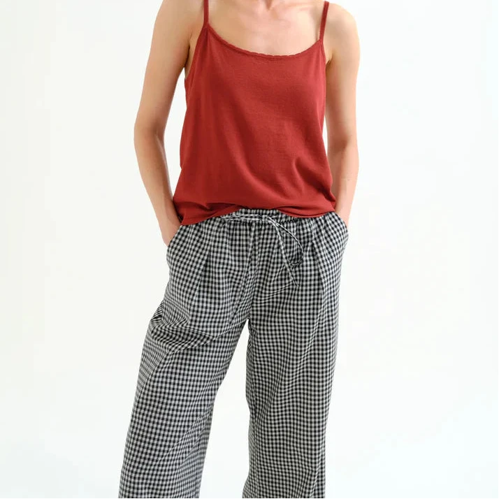 COMPANIA FANTASTICA Gingham Pant, Pants, Compania Fantastica, Plum Bottom