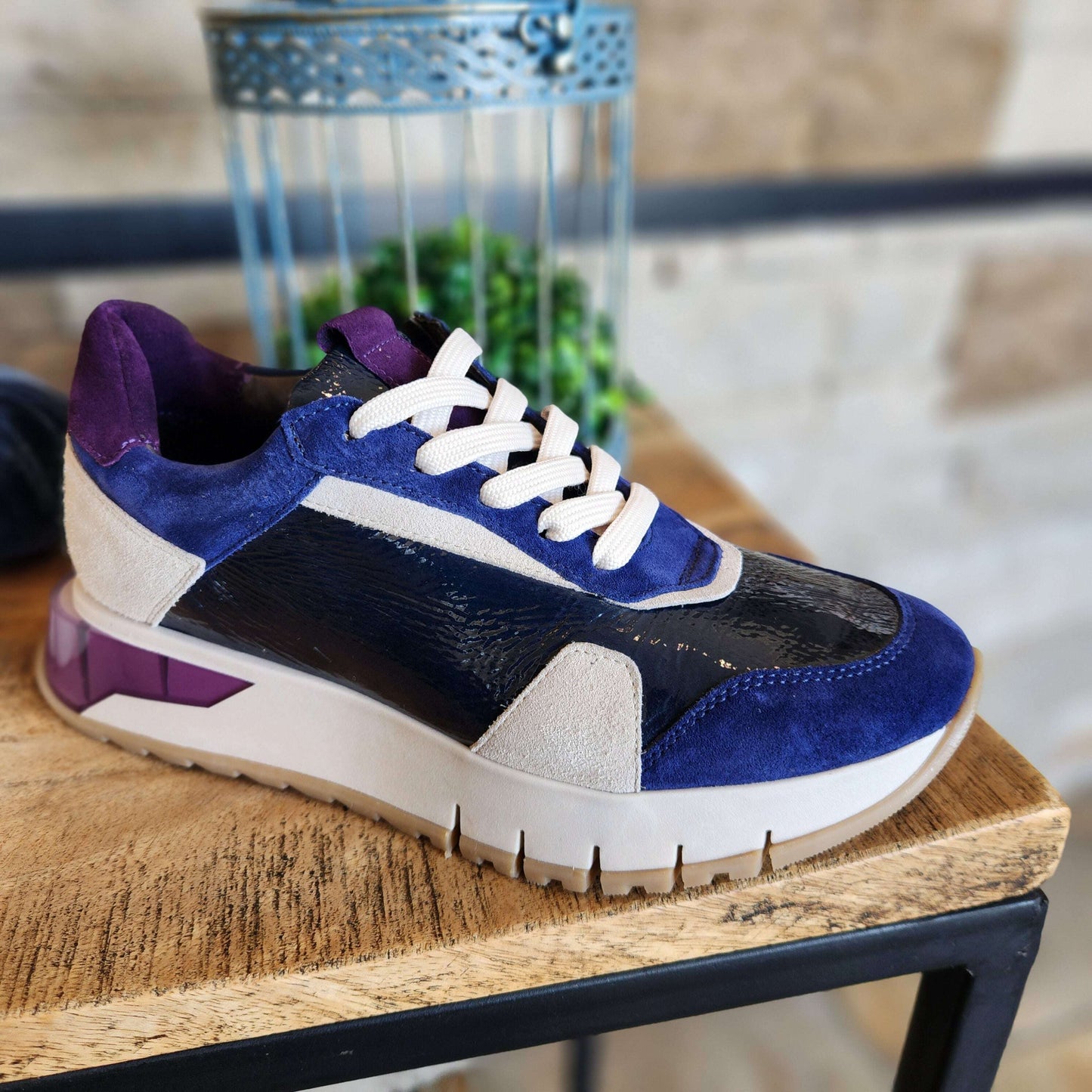 8.48.15 Sneaker - SOFTWAVES - Blue Azel, Sneakers, SOFTWAVES, Plum Bottom