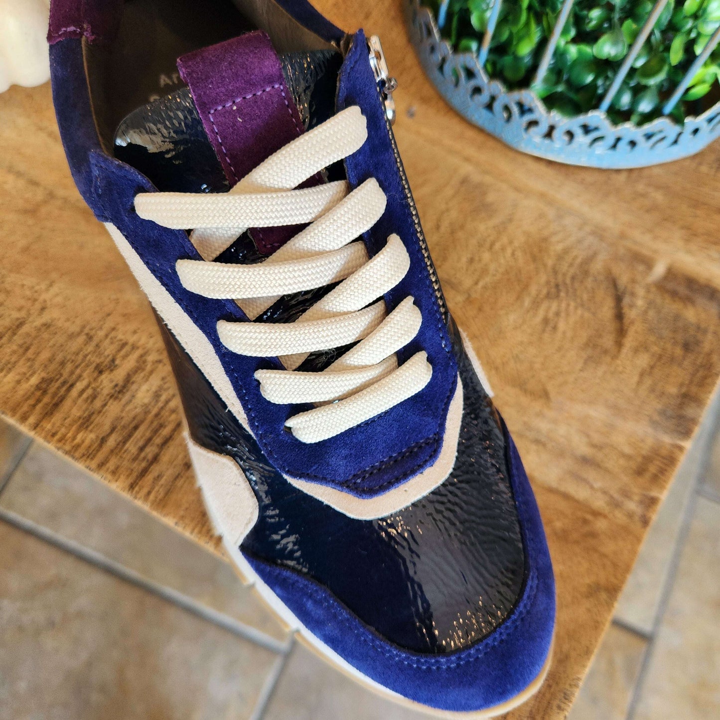 8.48.15 Sneaker - SOFTWAVES - Blue Azel, Sneakers, SOFTWAVES, Plum Bottom
