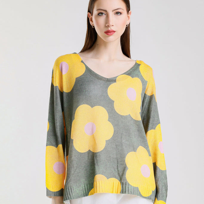 Tina Stephens- Daisy Light Sweater