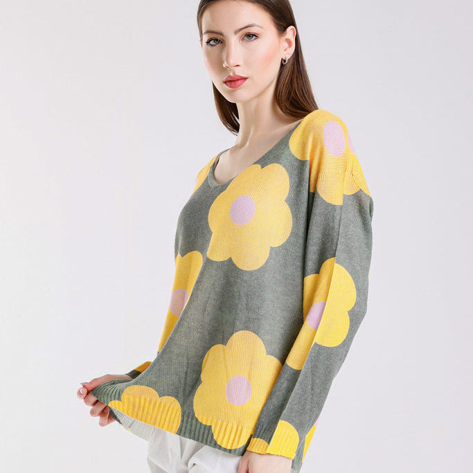 Tina Stephens- Daisy Light Sweater