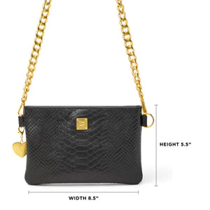 THINK ROYLN - FAME - Black Python Leather