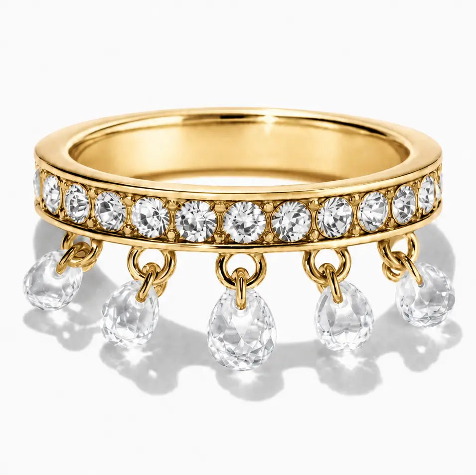 NATIVE GEM Floating Diamond Ring Gold