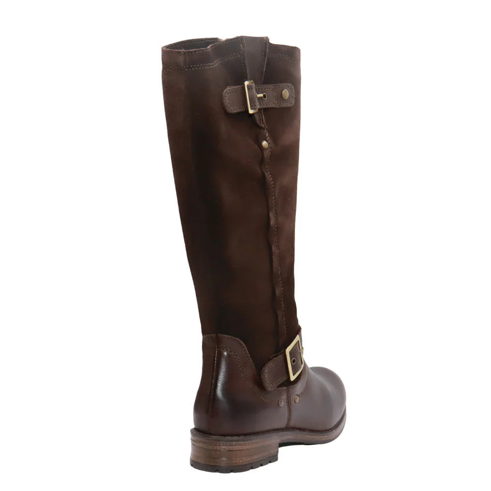 ERIC MICHAEL- Helena in Brown Suede/Leather