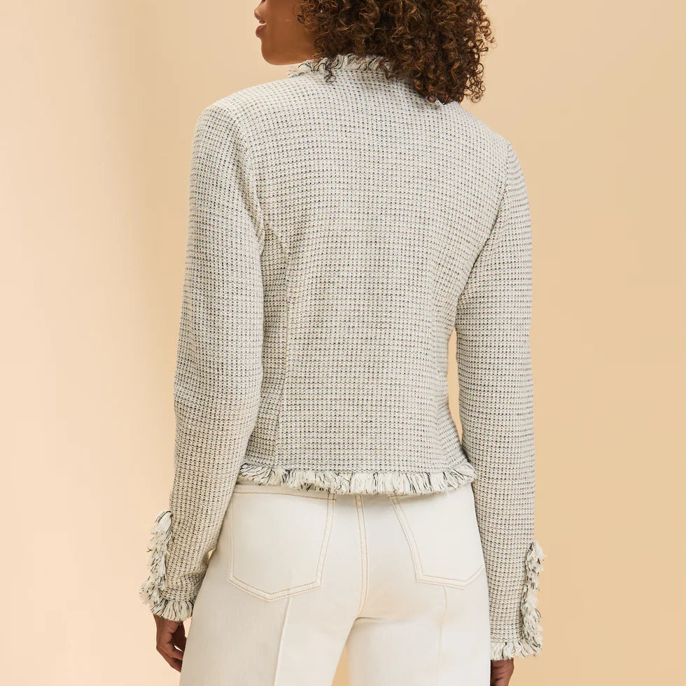 FDJ Tweed Knit Jacket Sand