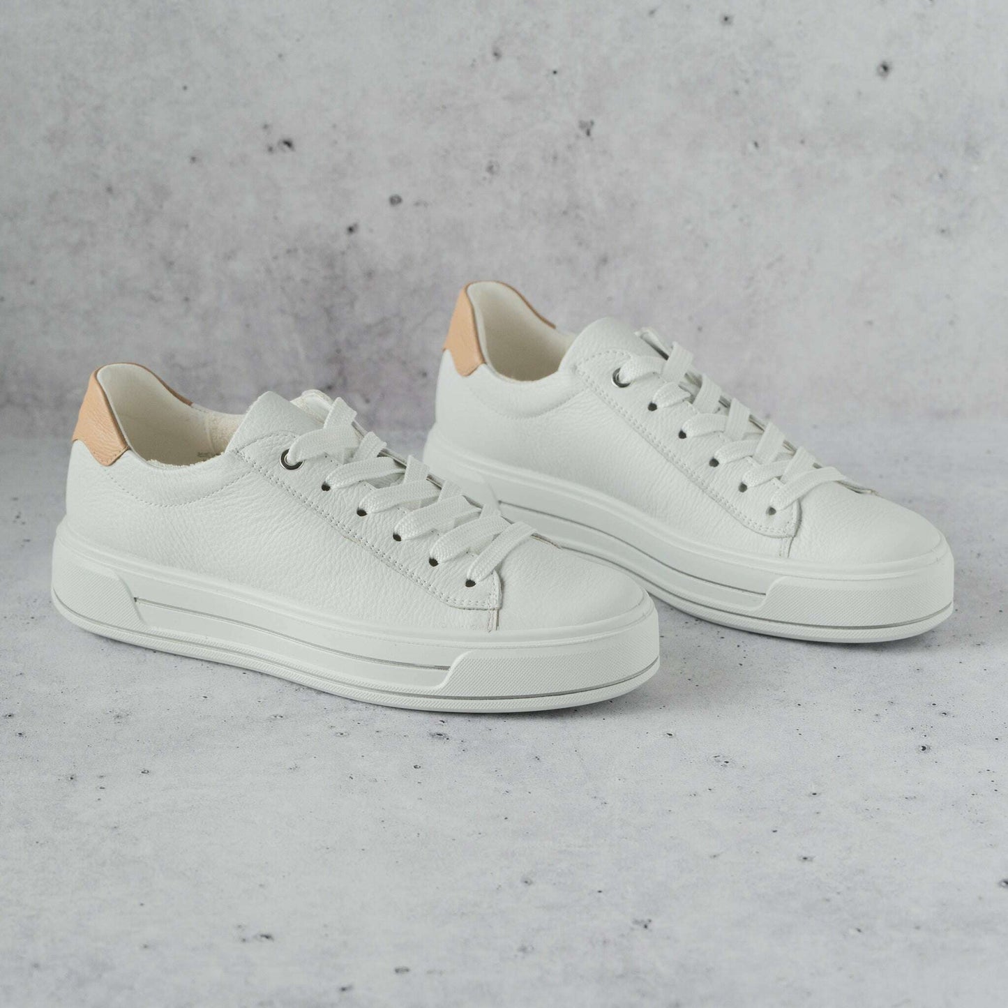 ARA - 23003-04 Carol - White/Taupe, Sneakers, Ara, Plum Bottom