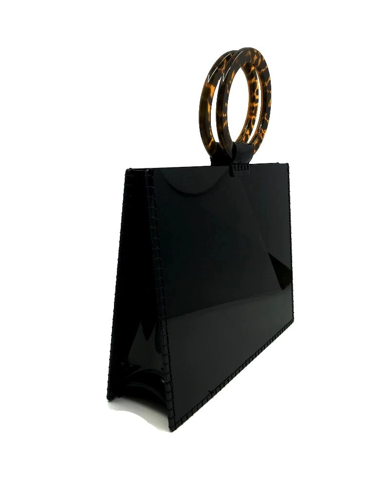 Sea Lily Black Valise Bag