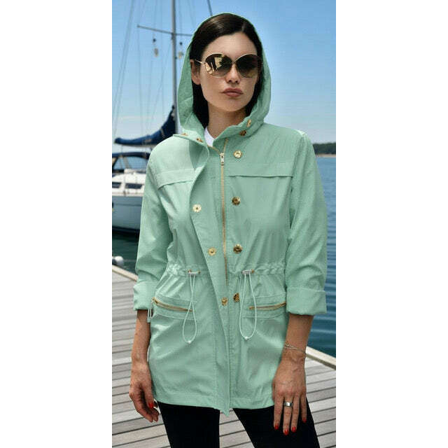 CIAO MILANO Anna Raincoat Ether, CLOTHING, CIAO MILANO, Plum Bottom