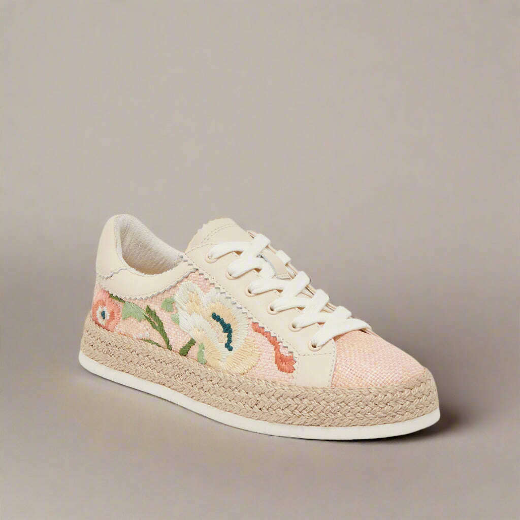 DOLCE VITA - Azalia - Pink Floral Raffia*, Sneakers, Dolce Vita, Plum Bottom