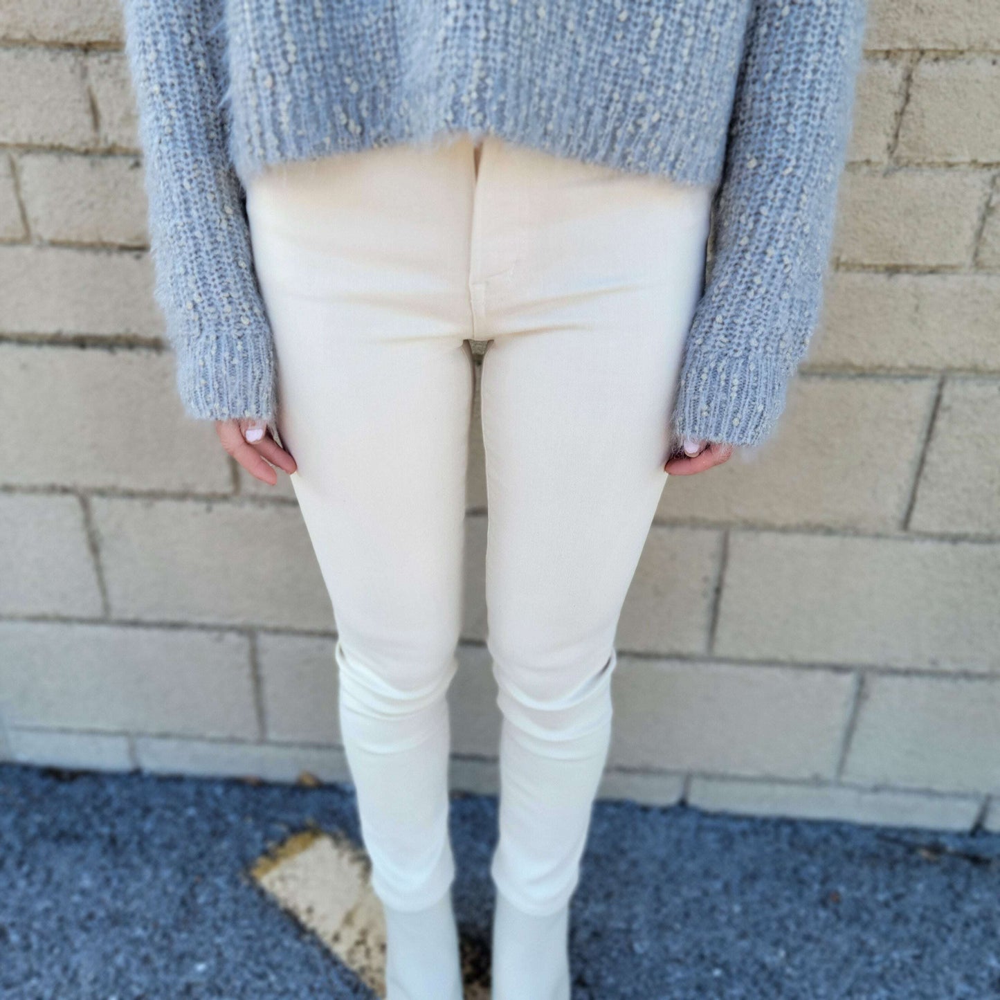 Edwin - COATED SKINNY JEANS - Vanilla, Pants, Edwin USA, Plum Bottom