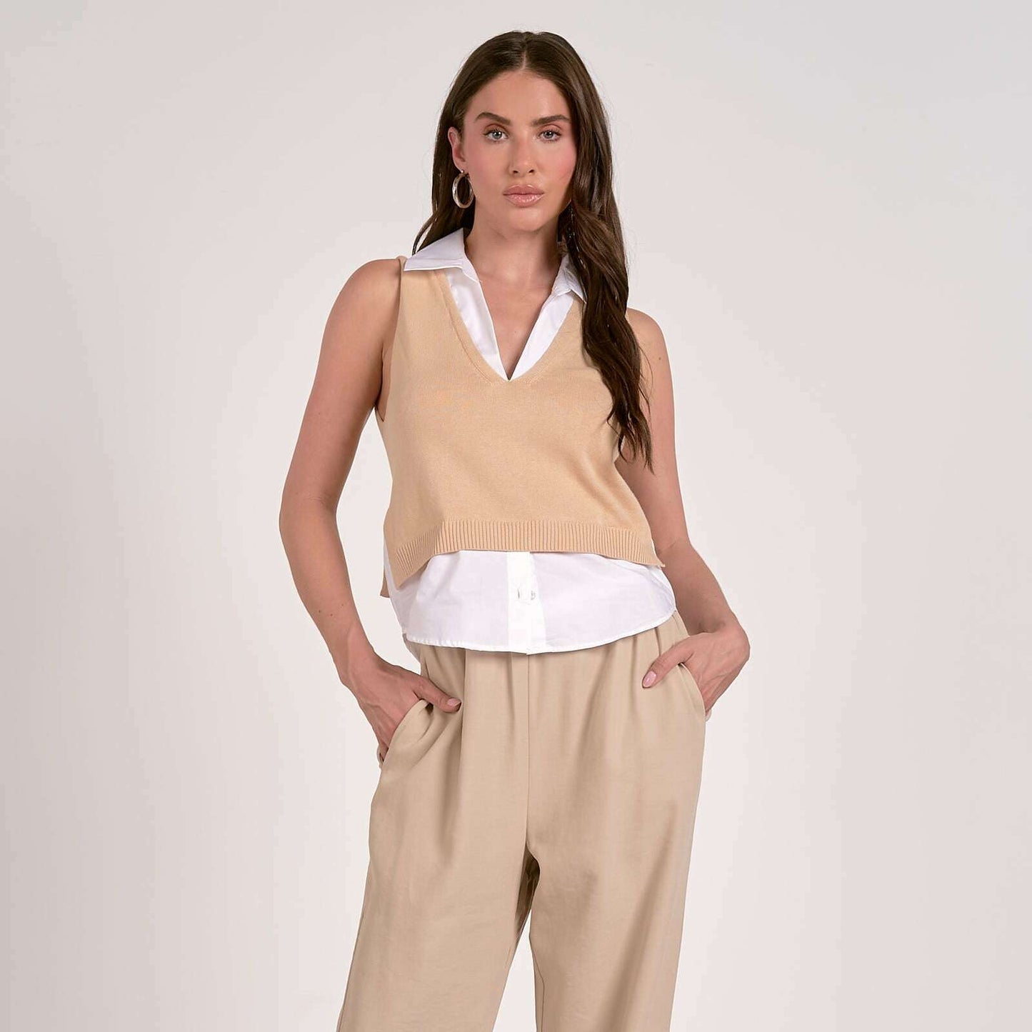ELAN - Orly Top - Nude, Tops, ELAN, Plum Bottom