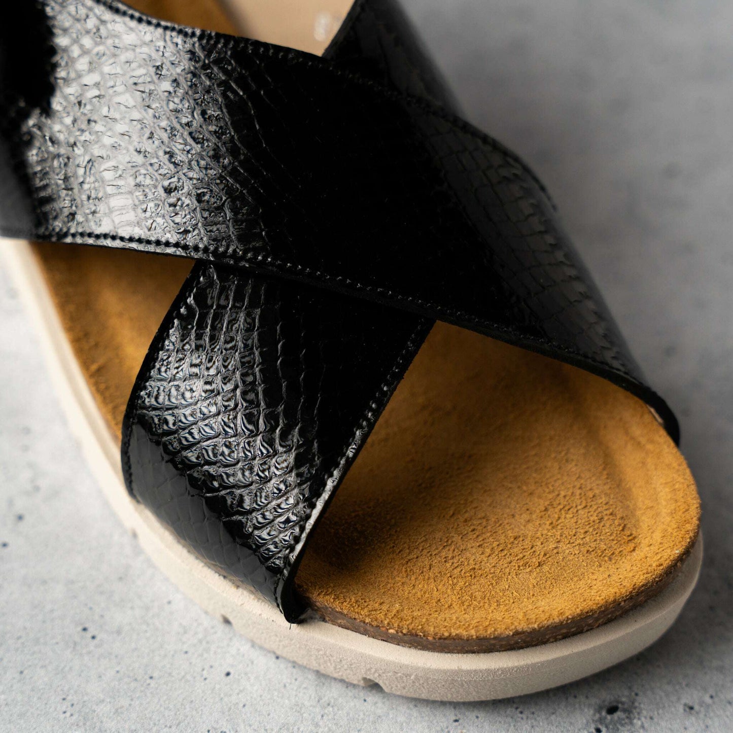 Eric Michael - Cancun - Green/Black/Metallic, sandals, Eric Michael, Plum Bottom