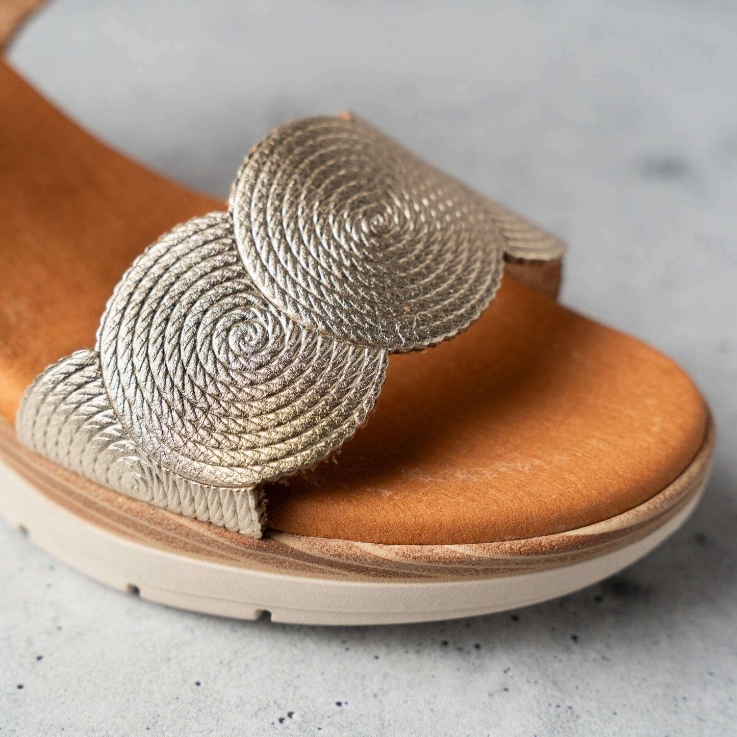 Eric Michael - Honey, Sandals, Eric Michael, Plum Bottom