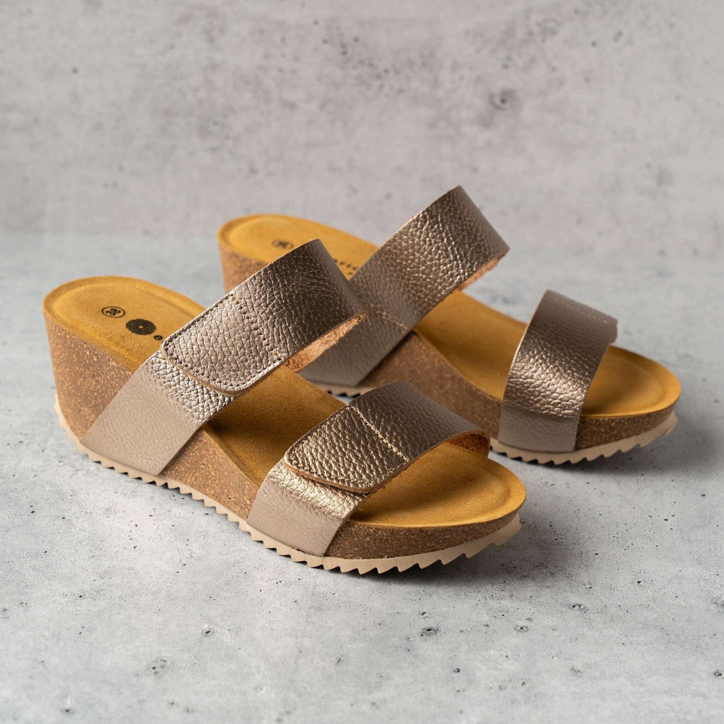 Eric Michael - Lily 2 - Light Bronze, Sandals, Eric Michael, Plum Bottom