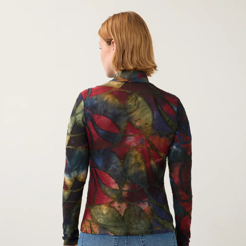 FDJ Long Sleeve Mock Neck Top Autumnal