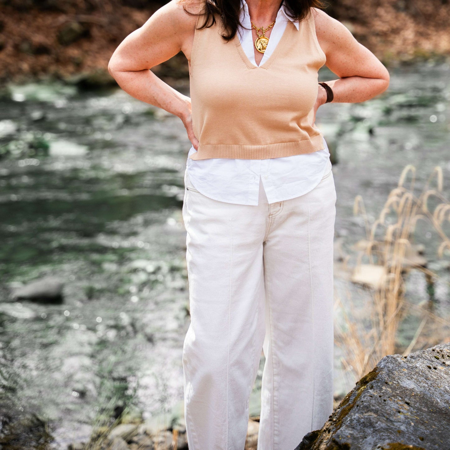 FDJ - OLIVIA - Ivory, Pants, FRENCH DRESSING JEANS, Plum Bottom