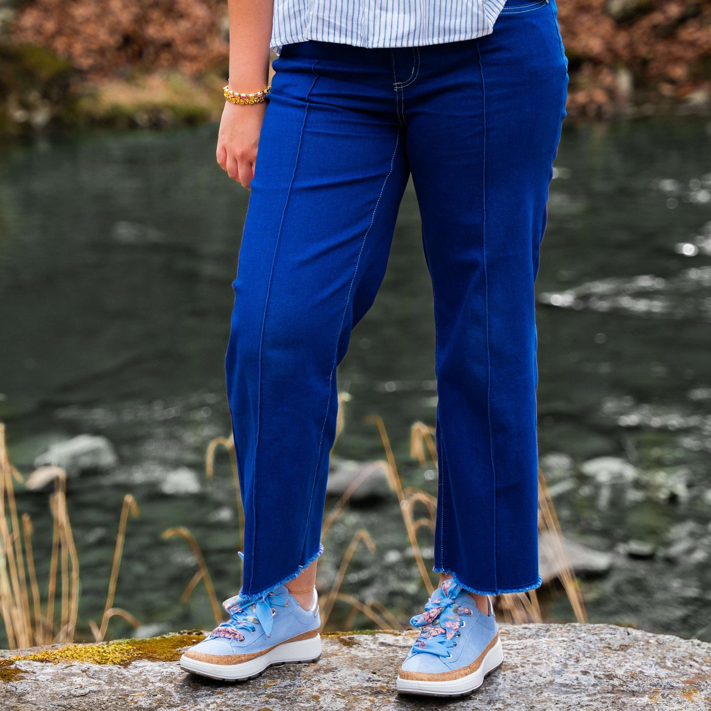 FDJ - OLIVIA - True Blue, Pants, FRENCH DRESSING JEANS, Plum Bottom