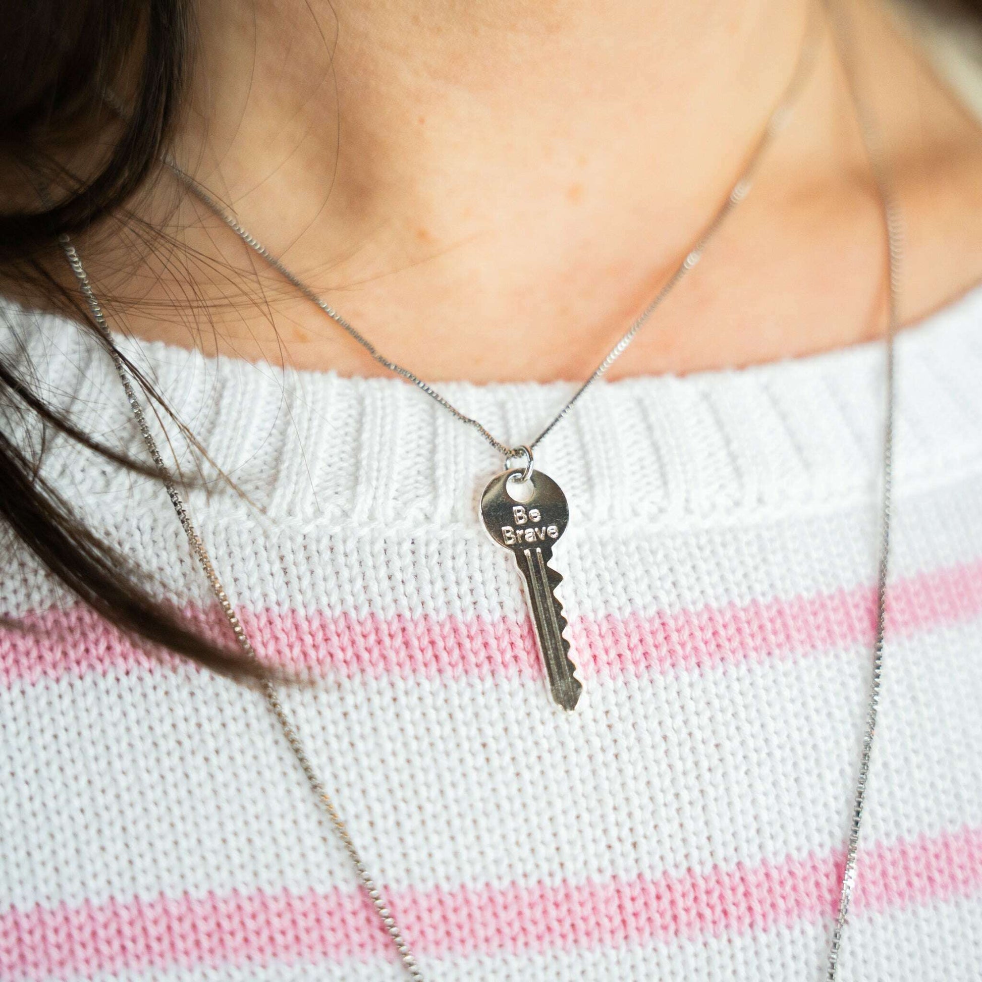 FENIX - Be Brave Necklace - Silver, ACCESSORIES, FENIX by Dayana Vargas, Plum Bottom