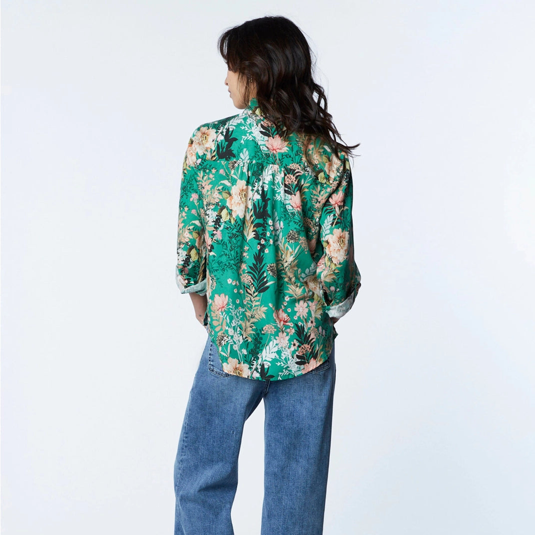 Billy T- Regal Floral Shirt - Green