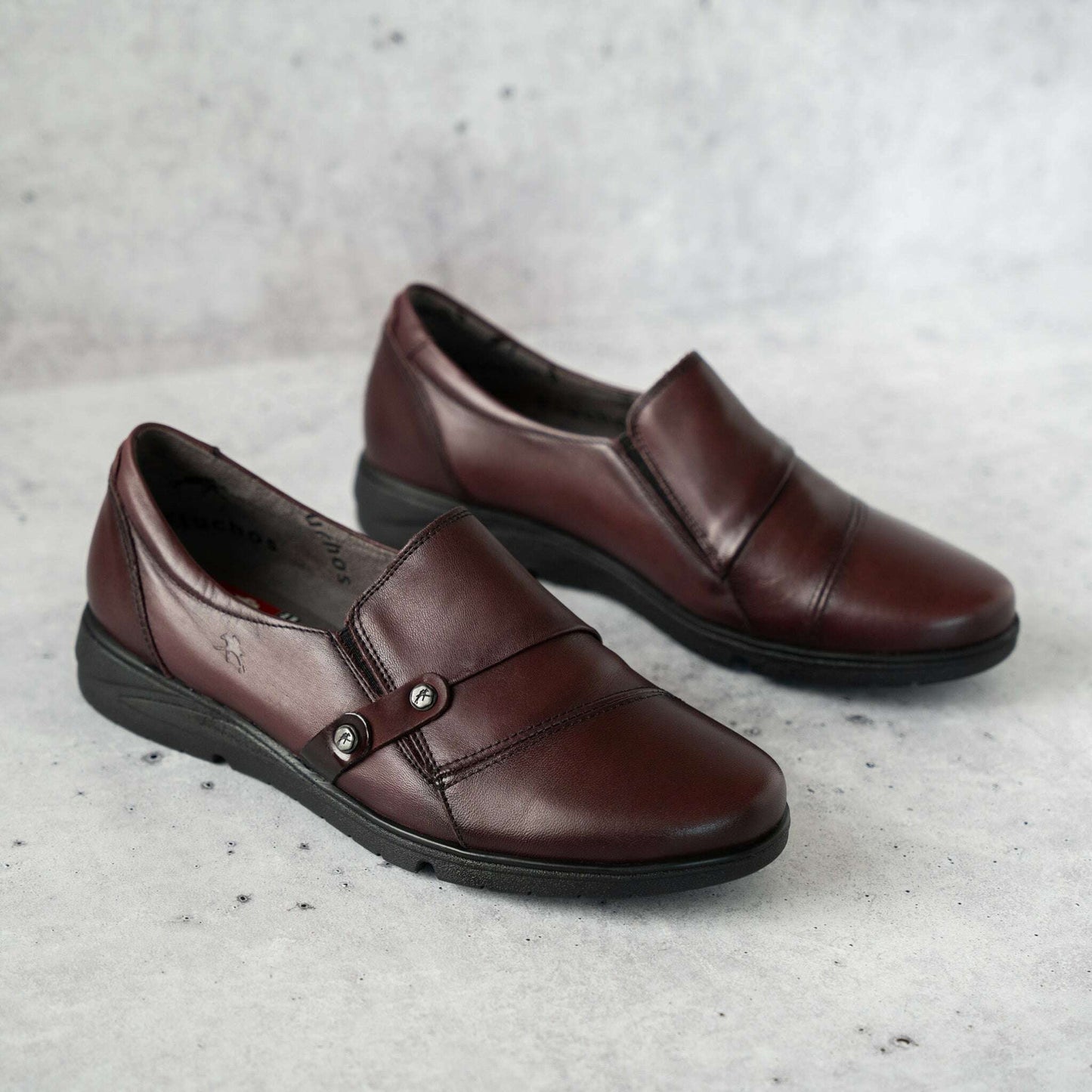 Fluchos - F1567, Loafers, FLUCHOS, Plum Bottom