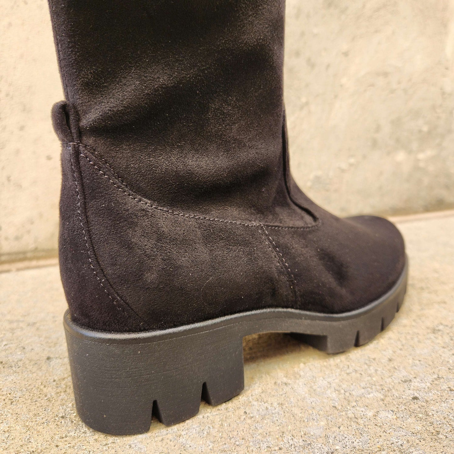 Gabor - 31.719.47 - Black Suede, Boots, Gabor, Plum Bottom