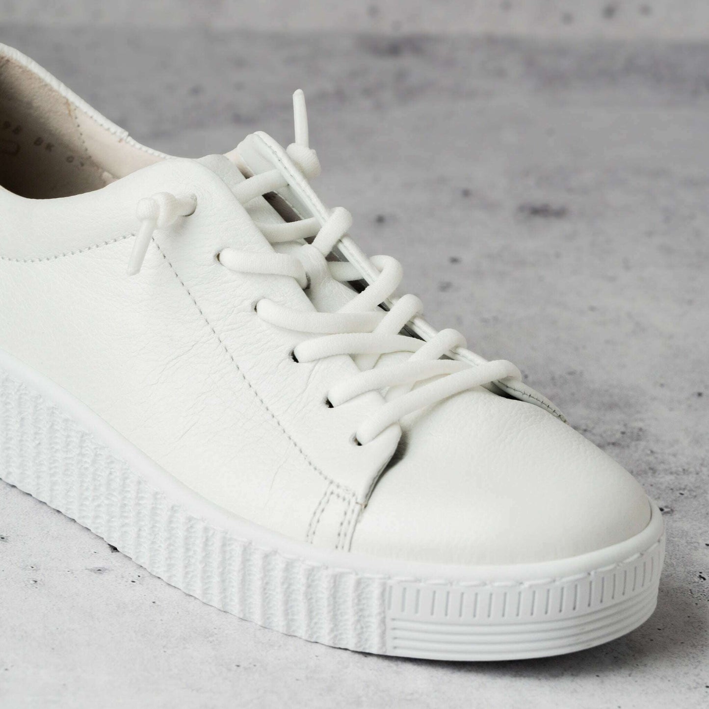 Gabor - 43.331.21 - White Leather, Sneakers, Gabor, Plum Bottom