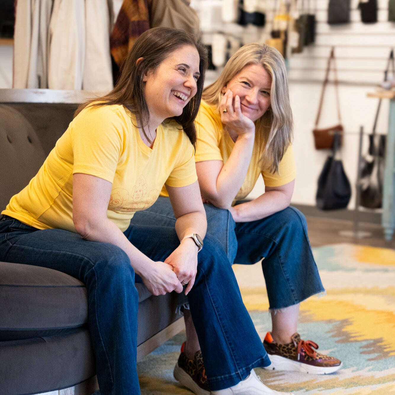 Joseph +Sue - Thank You For Being A Friend T-Shirt - Heather Gold, CLOTHING, Joseph + Sue, Plum Bottom