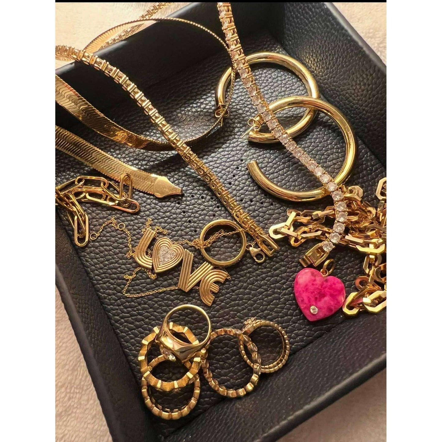 KARLI BUXTON Retro LOVE Necklace, JEWELRY, Karli Buxton, Plum Bottom