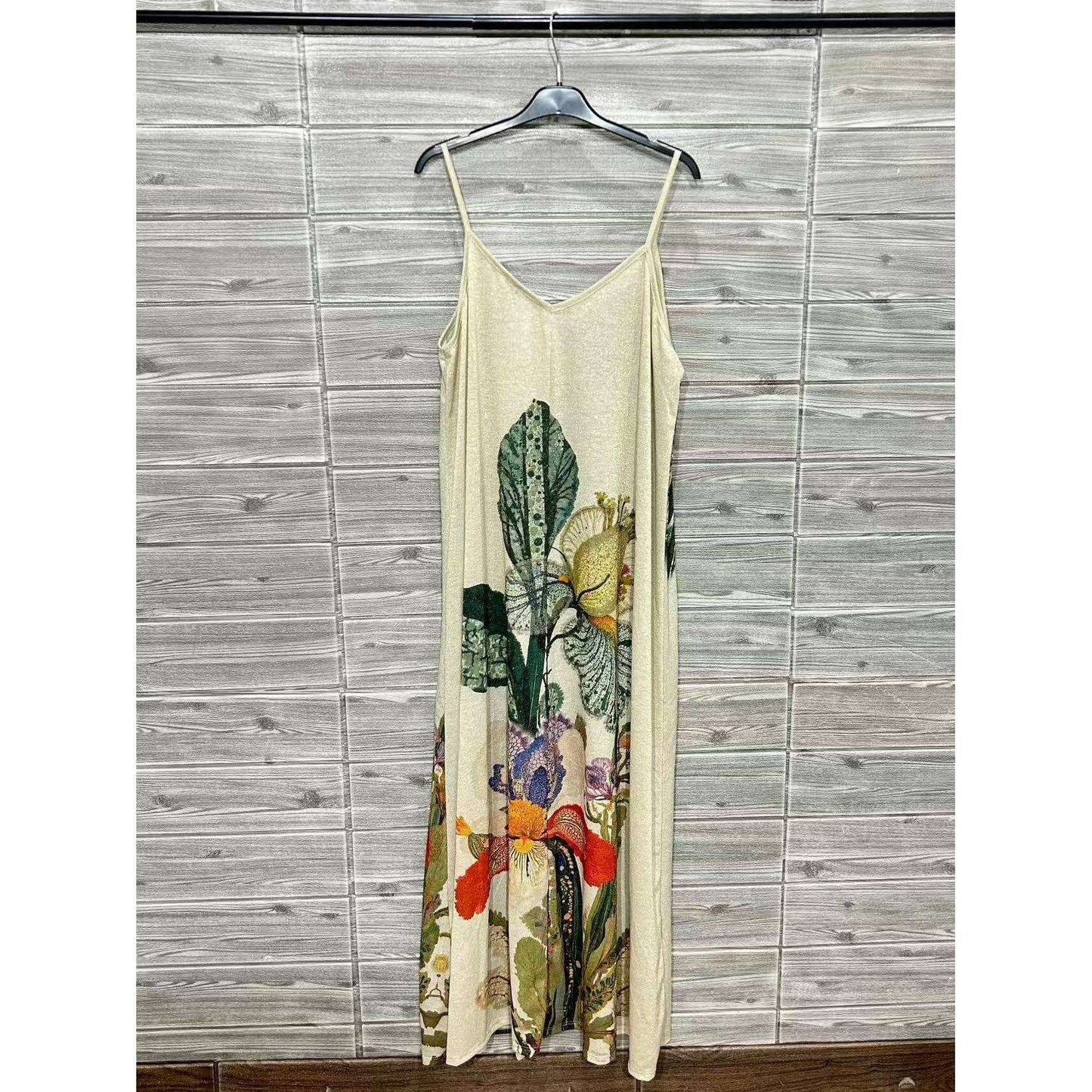 LOOWIE - ZOPDGR Printed Dress Green, Dresses, LOOWIE, Plum Bottom