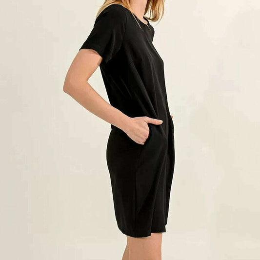 Molly Bracken - Mini Straight Dress - Black, CLOTHING, molly bracken, Plum Bottom
