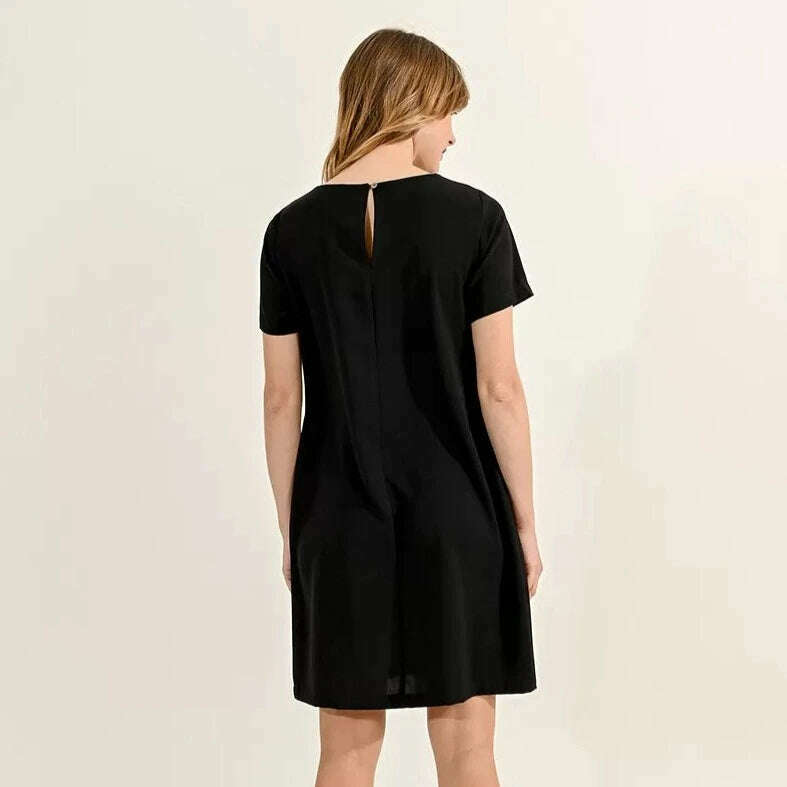 Molly Bracken - Mini Straight Dress - Black, CLOTHING, molly bracken, Plum Bottom
