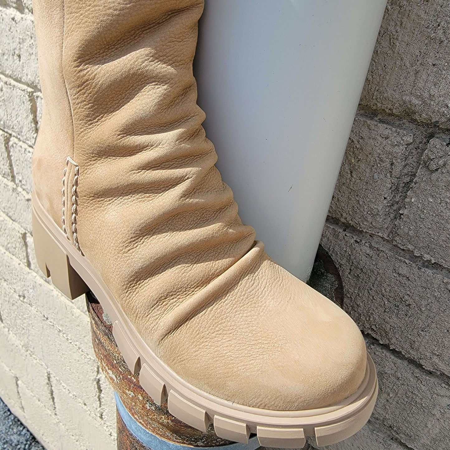 Naked Feet - Protocol - Beige, Boots, Naked Feet, Plum Bottom