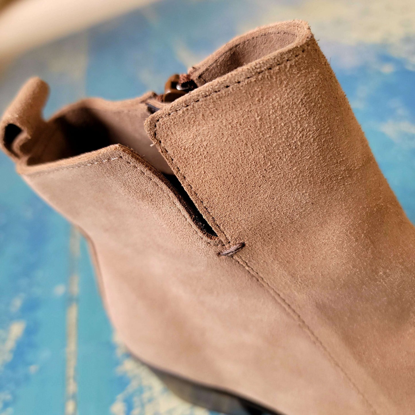 Naot - ETHIC - Almond Suede, Boots, Yaleet, Plum Bottom