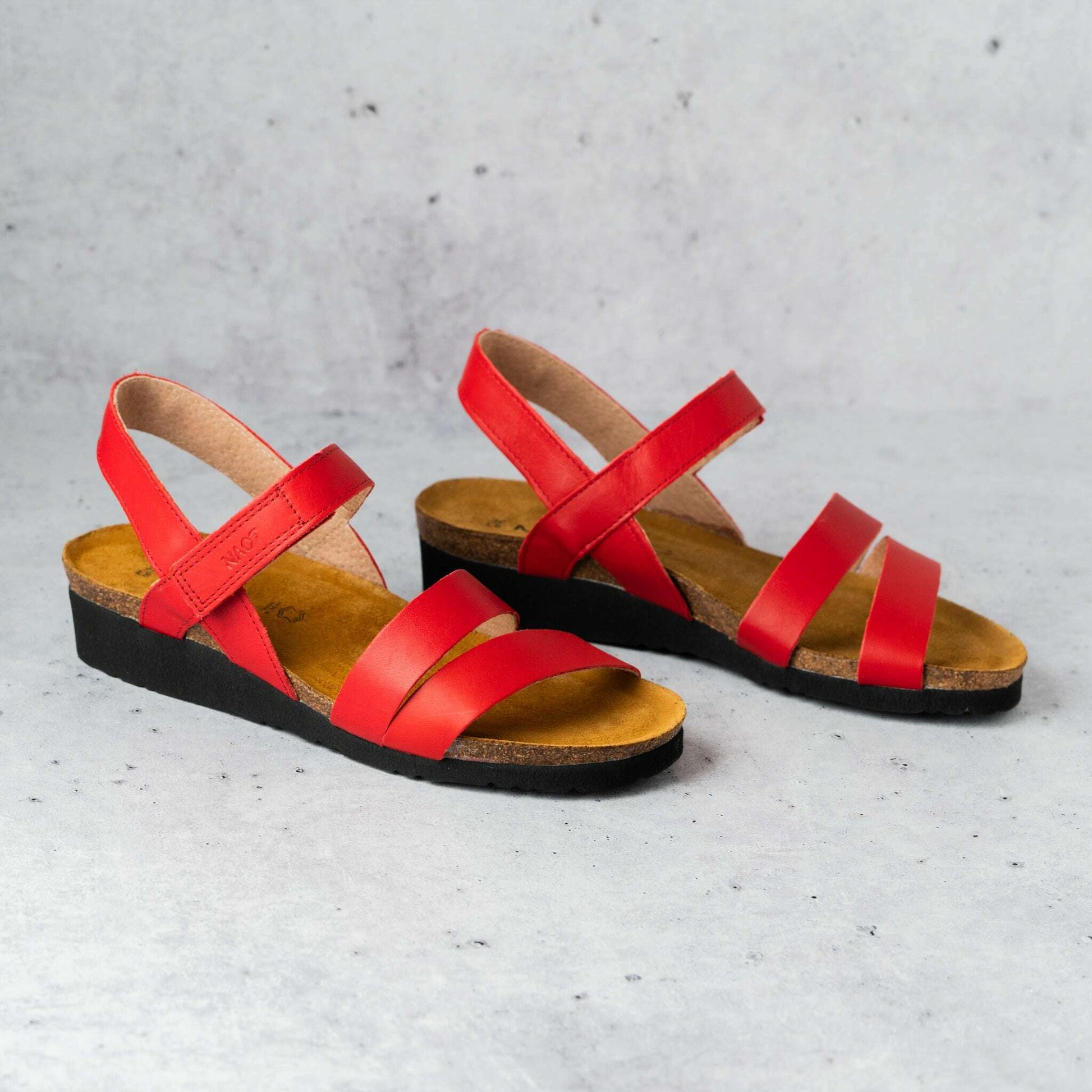 NAOT- 7806  KAYLA in Kiss Red, Sandals, Yaleet, Plum Bottom