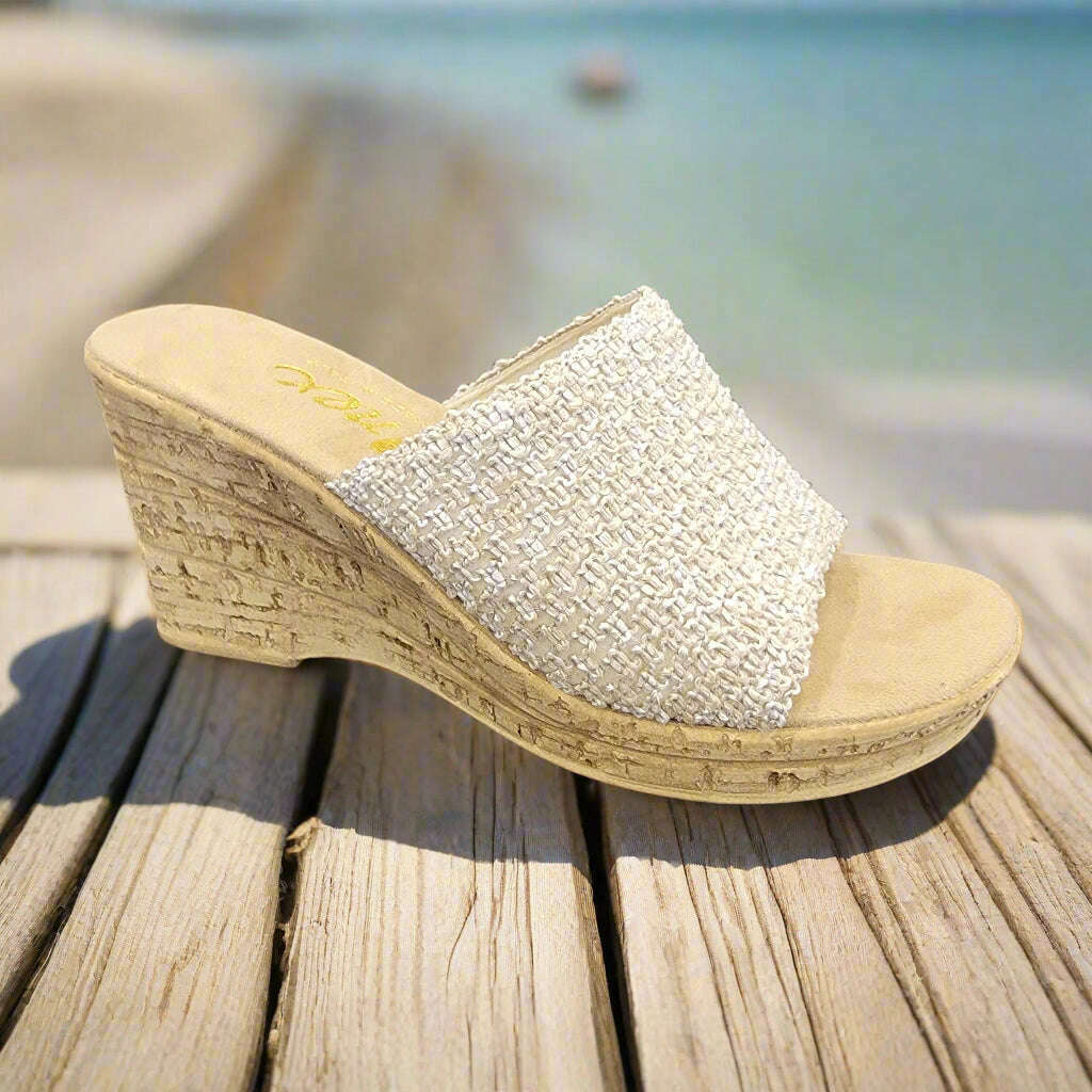ONEX - Bianca - Natural Straw, Sandals, Onex, Plum Bottom