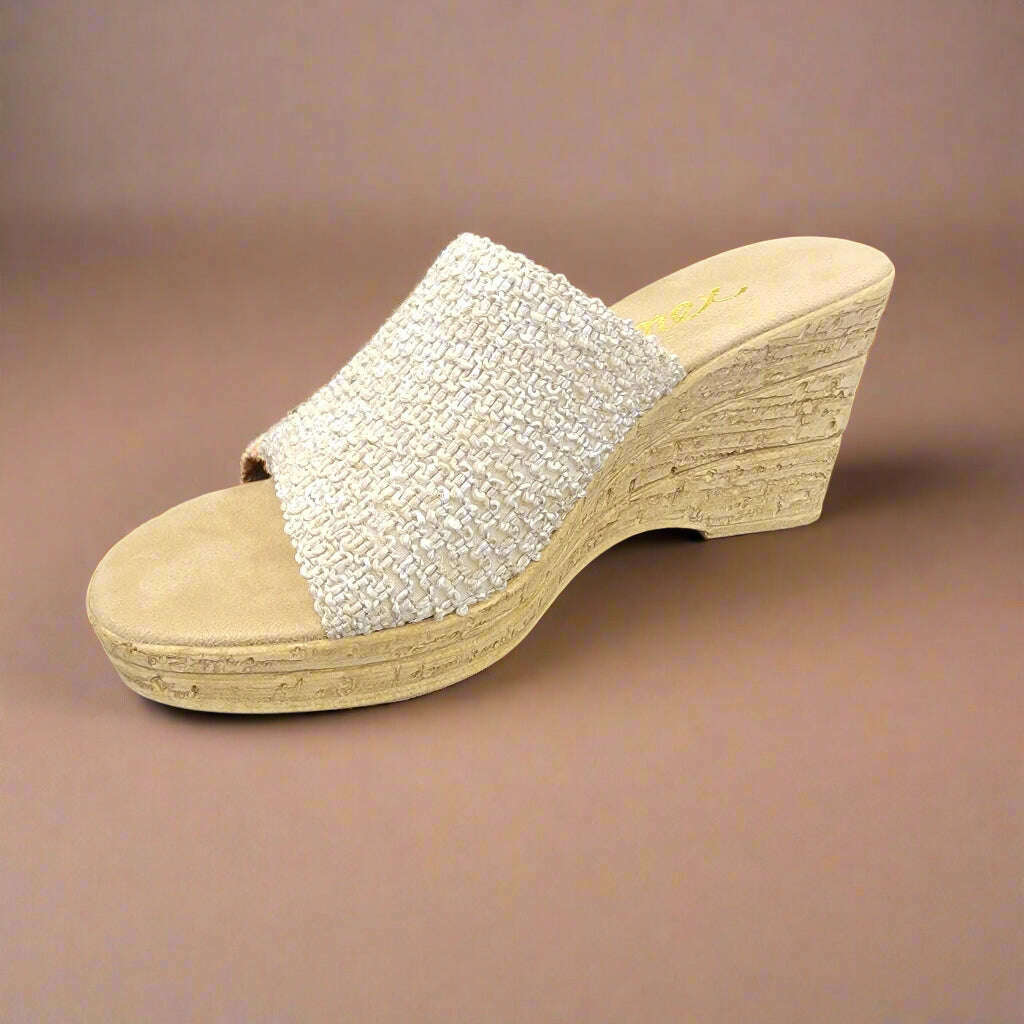 ONEX - Bianca - Natural Straw, Sandals, Onex, Plum Bottom