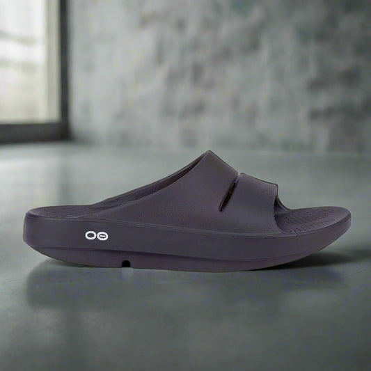 OOFOS - OOAHH - Black, Sandals, OOFOS, Plum Bottom