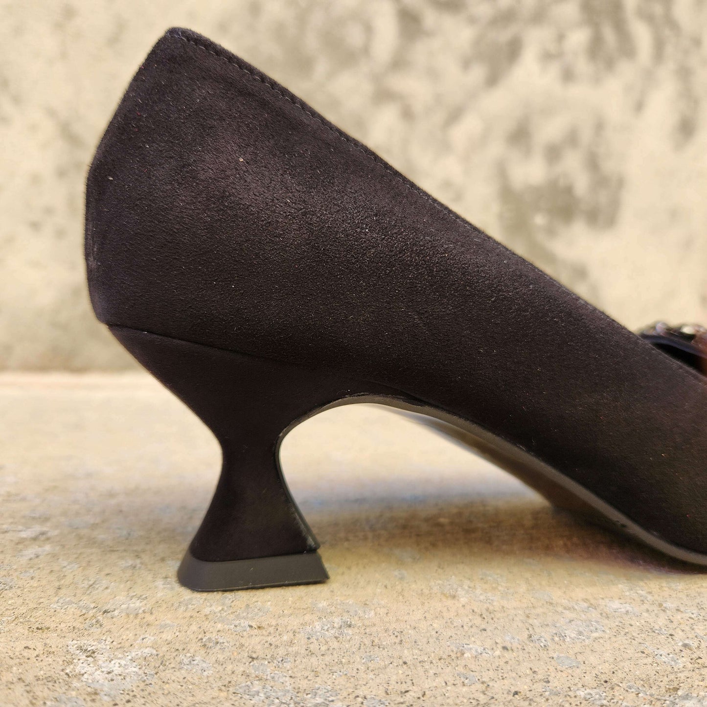 Pedro Anton - 1804 Black Suede Pump, Pumps, PEDRO ANTON, Plum Bottom