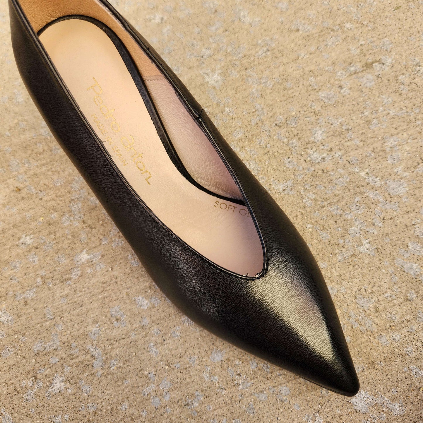Pedro Anton - 2622 Black Leather Pump, Pumps, PEDRO ANTON, Plum Bottom