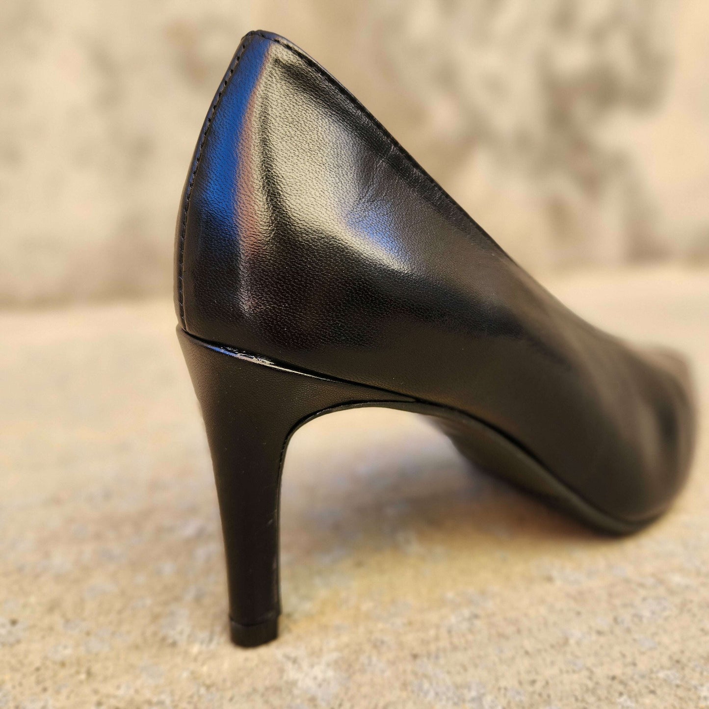 Pedro Anton - 2622 Black Leather Pump, Pumps, PEDRO ANTON, Plum Bottom