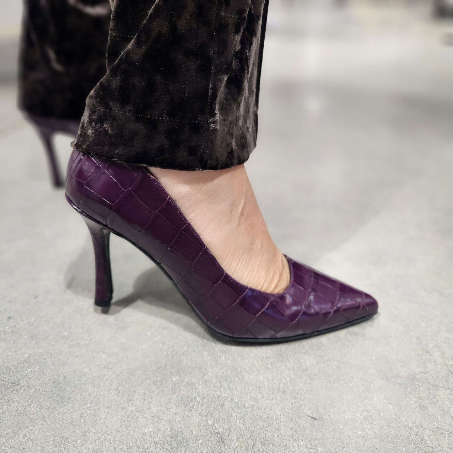 Pedro Anton - 3800 Purple Pump, Pumps, PEDRO ANTON, Plum Bottom