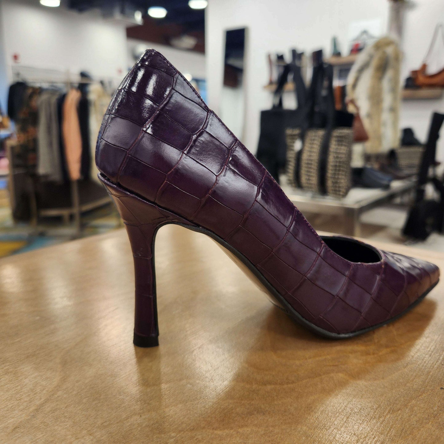 Pedro Anton - 3800 Purple Pump, Pumps, PEDRO ANTON, Plum Bottom