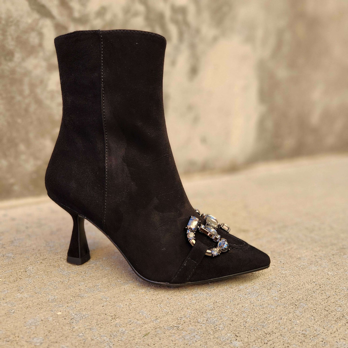 Pedro Anton - Black Suede Bootie, Boots, PEDRO ANTON, Plum Bottom